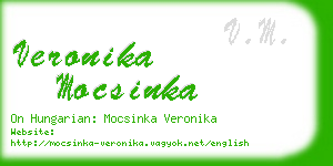 veronika mocsinka business card